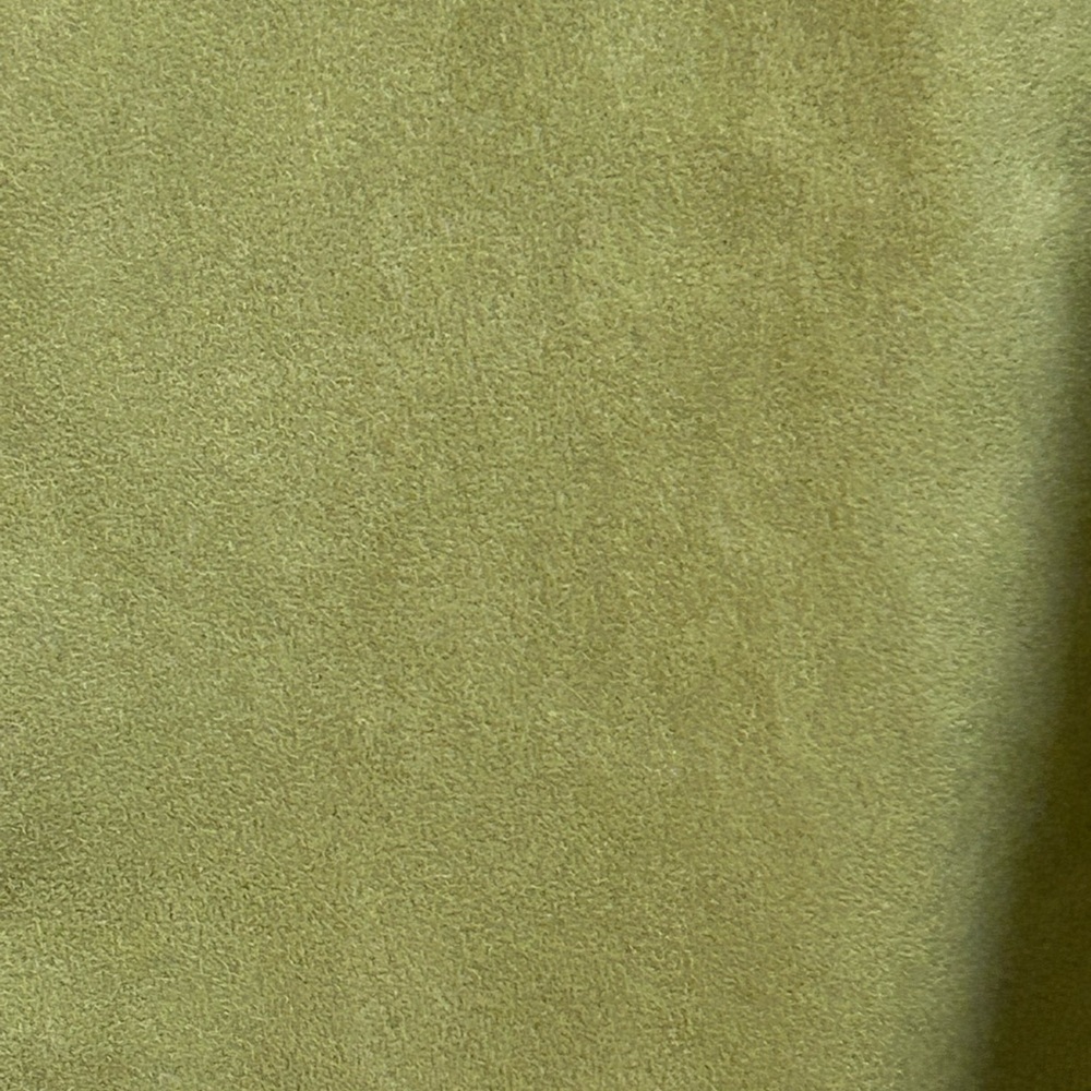 Chicos Faux Suede Long Sleeve Button Down V-Neck Sage Green Shirt Jacket - Picture 5 of 6